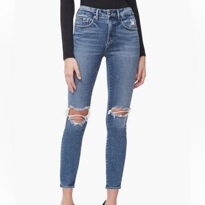 Good American Good Legs High Waist Crop Skinny Jeans in Blue261 Size 6